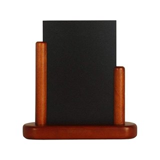 SECURIT Pizarra Mesa Doble Cara Madera