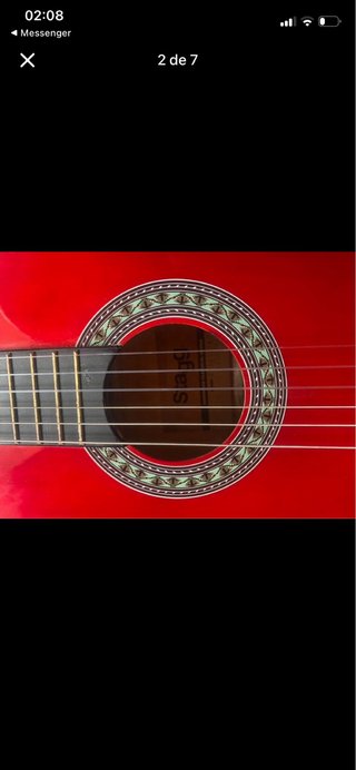 Guitarra 3/4 Vermelha