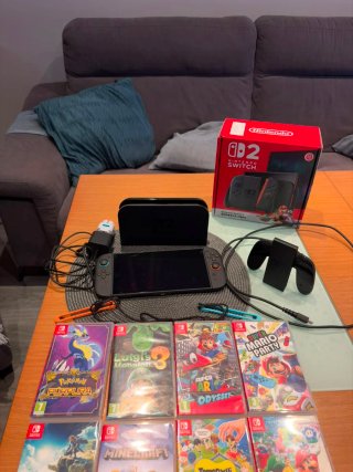 Nintendo Switch 2 con juegos