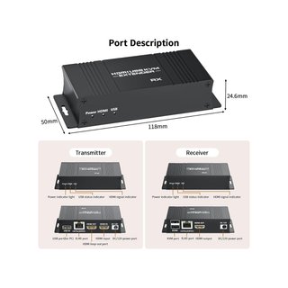 BolAAzuL extensor KVM HDMI USB 1080P