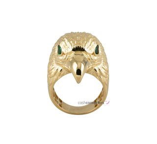 sello oro 18k con piedra