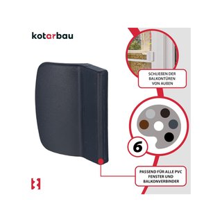 KOTARBAU manija balcón tirador puerta antracita