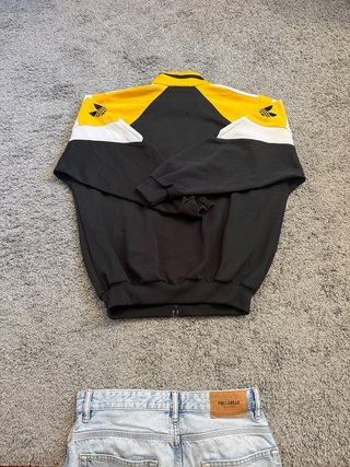 Giacca Adidas Vintage Nero e Giallo