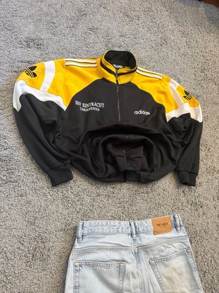 Giacca Adidas Vintage Nero e Giallo