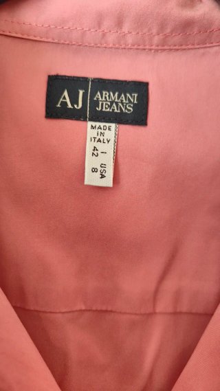 Camicia Armani Jeans Rosa Antico