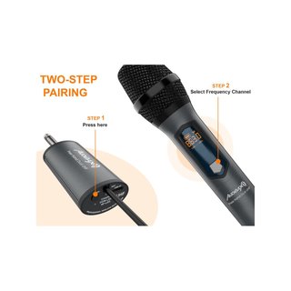 - Audibax Missouri Free Hand Dual UHF micrófono