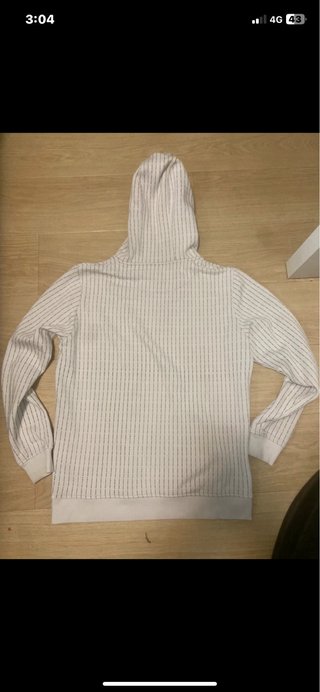 Sudadera con capucha blanca Talla XL