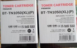 2 Cartucce Toner Brother TN1050 XL Compatibili