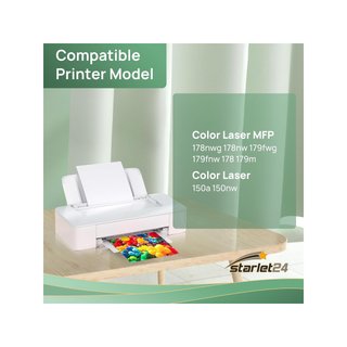 Toner giallo compatibile Starlet24 HP 117A