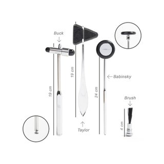 Gima 31265 kit martillos neurológicos metal