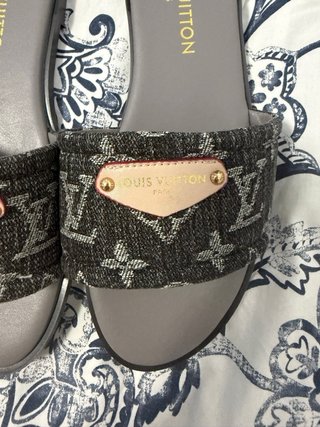 Chanclas Louis Vuitton Beige/Gris