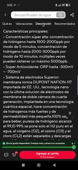 Generador Agua Hidrogenada BlueVida 5000 PPB