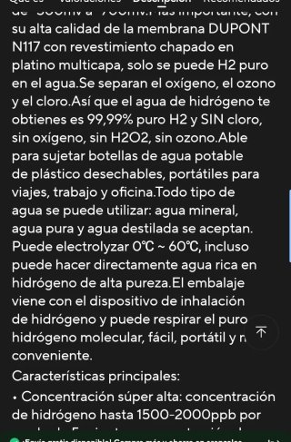 Generador Agua Hidrogenada BlueVida 5000 PPB