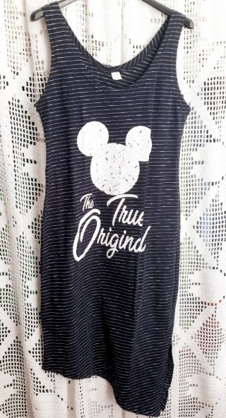 Vestido listrado Mickey S BERSKLY -pequeno defeito