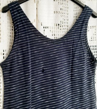 Vestido listrado Mickey S BERSKLY -pequeno defeito