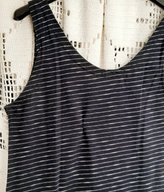 Vestido listrado Mickey S BERSKLY -pequeno defeito