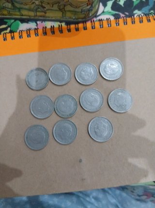 Lote de 10 monedas antiguas