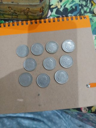Lote de 10 monedas antiguas