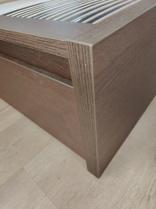 Cama Malm 140x200 Marrón Ikea + 4Cajones +LEIRSUND