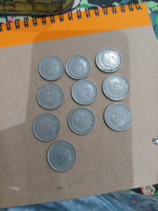 Lote de 10 monedas antiguas