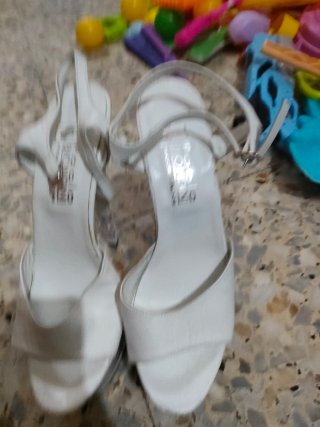 Sandalias Plataforma Blancas USA