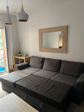 Divano chaise longue 3/4 letto grigio. Maison du Monde