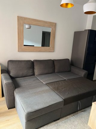 Divano chaise longue 3/4 letto grigio. Maison du Monde