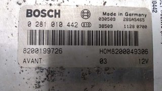 CENTRALITA MOTOR UCE RENAULT SCENIC I (JA...) 0281010442 442491