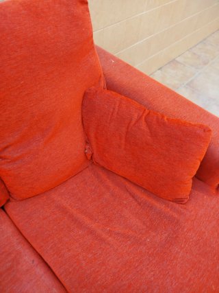 Sofá cherlon 4 plazas rojo