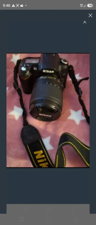 Cámara Nikon Reflex Nikon 90 + Objetivo y Cargador
