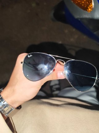 Gafas de Sol Ray-Ban Aviator Originales Plata