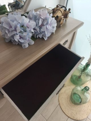 Mueble tocador vintage 3 cajones