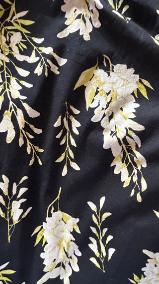Abito midi H&M a fiori nero