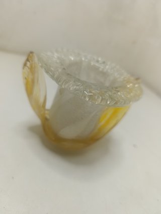 Tulipano modernista in vetro soffiato di Murano Mazzega