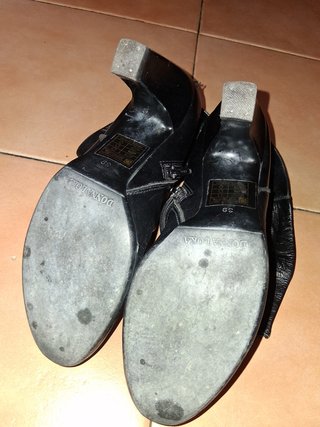 Stivaletti Tronchetti neri Donna Vera Pelle N.39