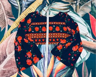 Top NLW Bohemio Estampado Floral Manga Larga M