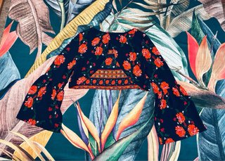 Top NLW Bohemio Estampado Floral Manga Larga M