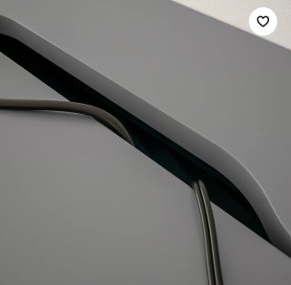 Escritorio IKEA gris oscuro, 2 cajones