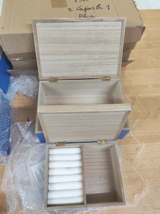 Set 2 Cajas Decorativas Playa Madera