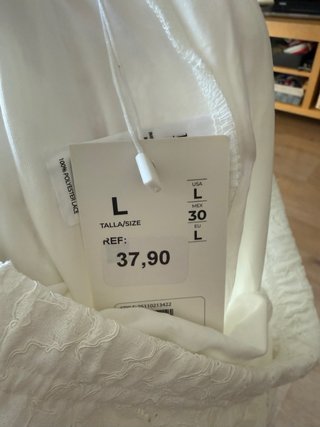Pantalones de encaje blancos