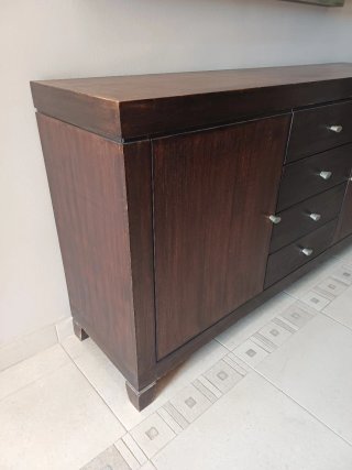 Mueble auxiliar madera acacia 150x38x80 cm