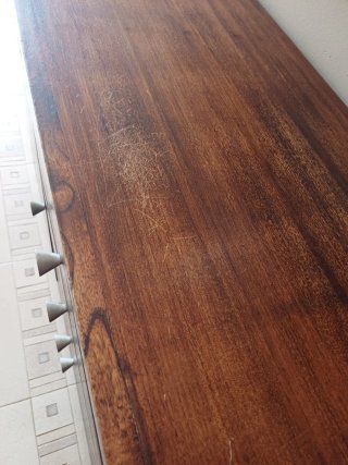 Mueble auxiliar madera acacia 150x38x80 cm