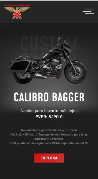 Moto Morini Calibro Bagger 700cc Negra