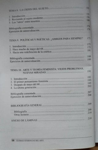 ÚLTIMAS TENDENCIAS DEL ARTE