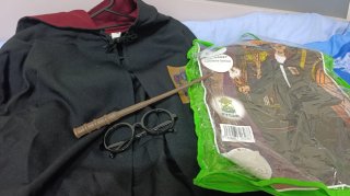 Disfraz Harry Potter adulto(capa + gafas y varita)
