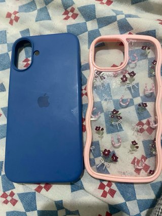 Fundas iPhone 13 / 16 Plus Azul y Rosa