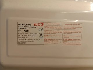 Microondas FerSay blanco