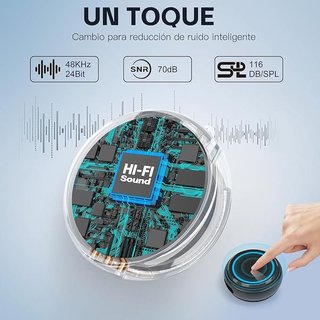 ZealSound Micrófono Solapa Inalámbrico 2TX+3RX