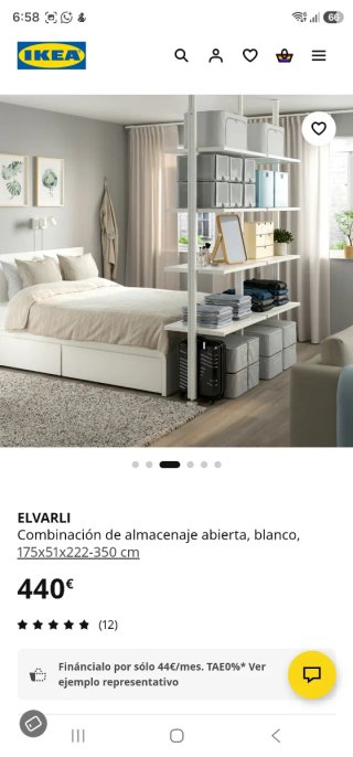 Armarios Vestidores Abiertos IKEA ELVARLI, módulos