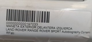 MANETA EXTERIOR DELANTERA IZQUIERDA LAND ROVER RANGE ROVER SPORT Autobiography Dynamic